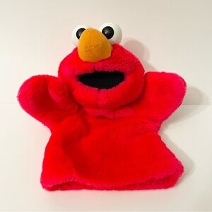 Vtg 1996 Sesame Street Elmo Hand Puppet Tyco